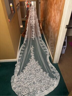 Beautiful over 9ft wedding veil